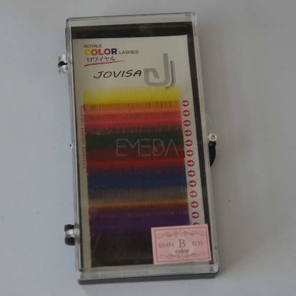 Color eyelash extention for beauty salon use L74